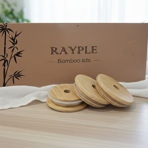 Rayple Bamboo Lids 3 Pack